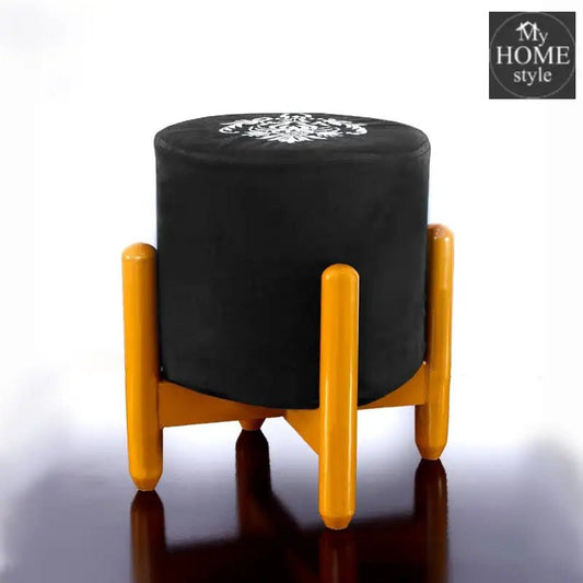 Drone Shape Round stool With Embroidery - 386 - myhomestyle.pk