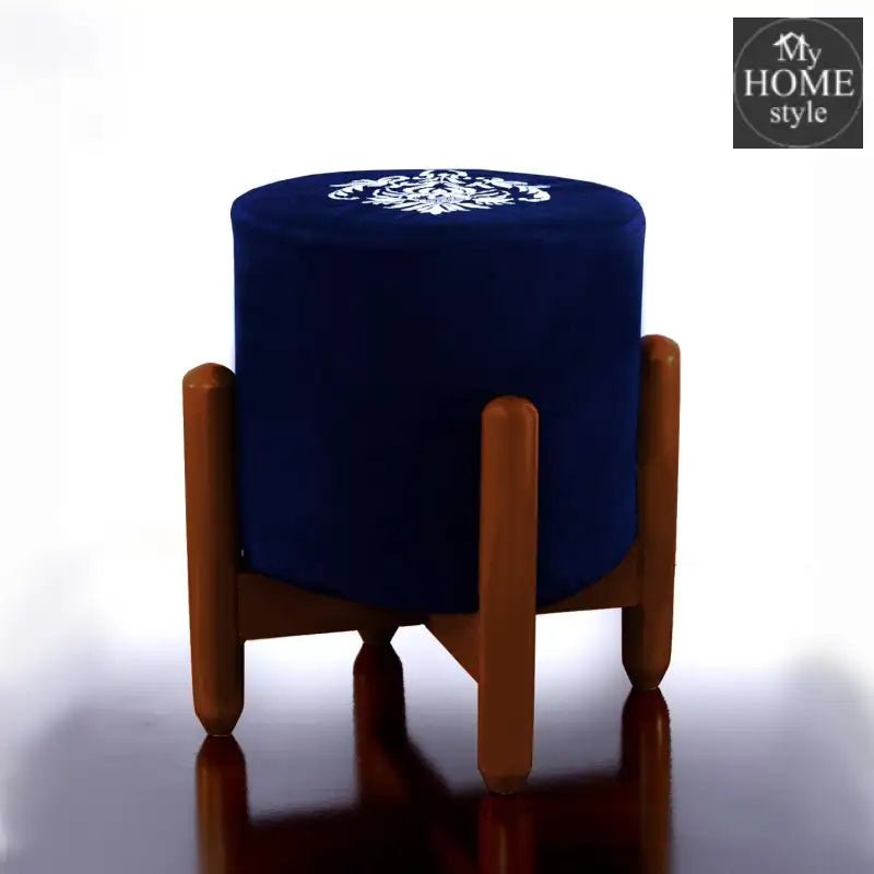 Drone Shape Round stool With Embroidery - 388 - myhomestyle.pk