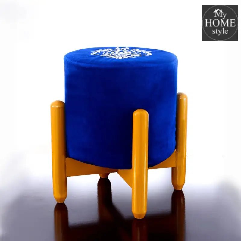 Drone Shape Round stool With Embroidery - 389 - myhomestyle.pk