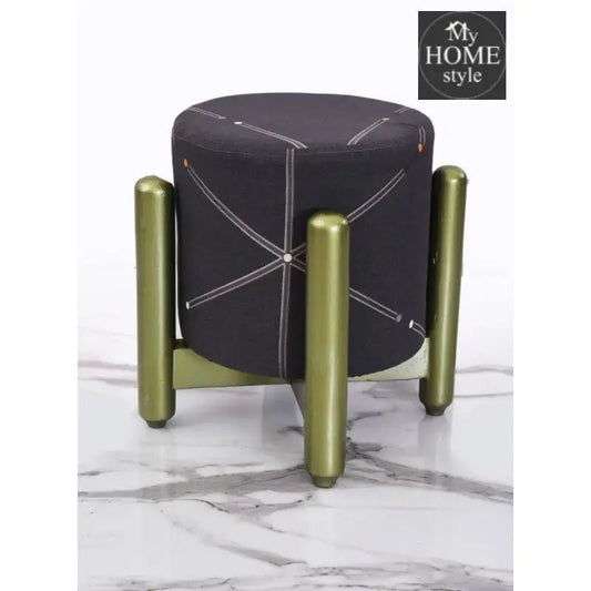 Drone Shape Wooden Stool With Steel Frame - 1083 - myhomestyle.pk