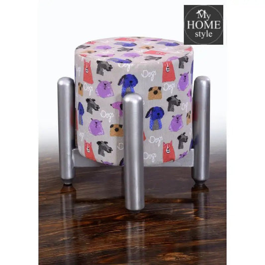 Drone Shape Wooden Stool With Steel Frame - 1084 - myhomestyle.pk