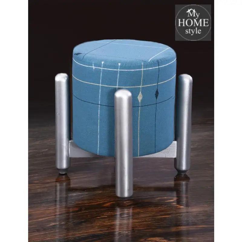 Drone Shape Wooden Stool With Steel Frame -1087 - myhomestyle.pk