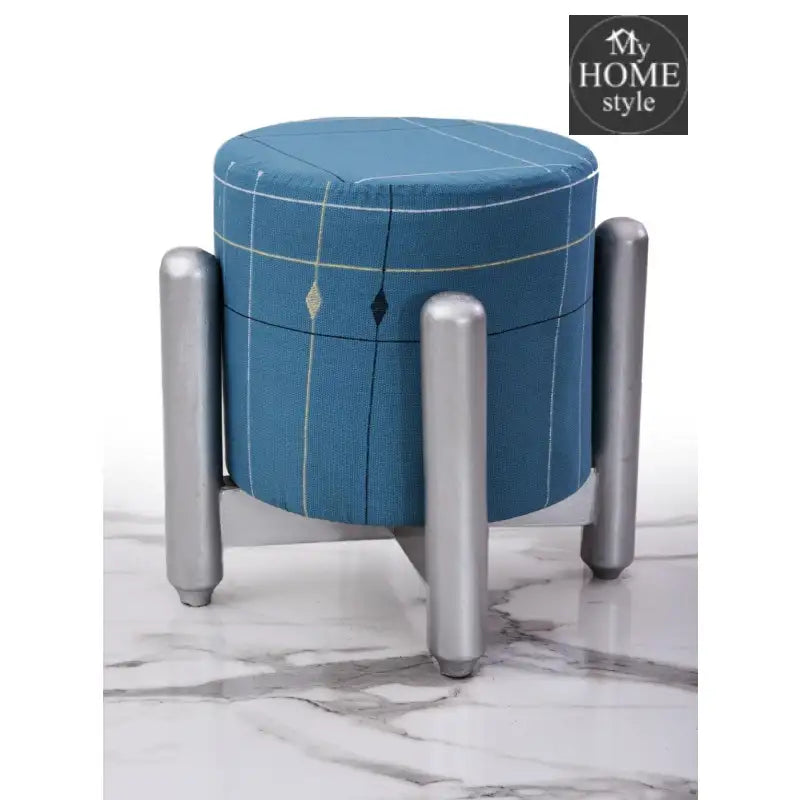 Drone Shape Wooden Stool With Steel Frame -1088 - myhomestyle.pk