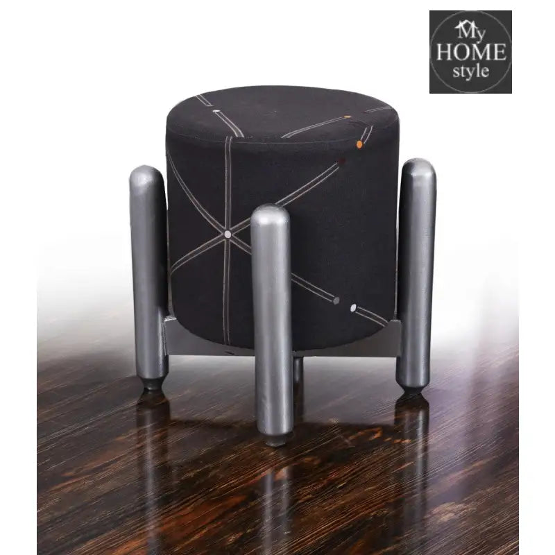 Drone Shape Wooden Stool With Steel Frame -1089 - myhomestyle.pk