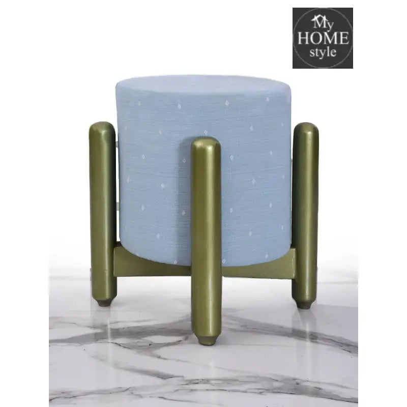 Drone Shape Wooden Stool With Steel Frame -1092 - myhomestyle.pk