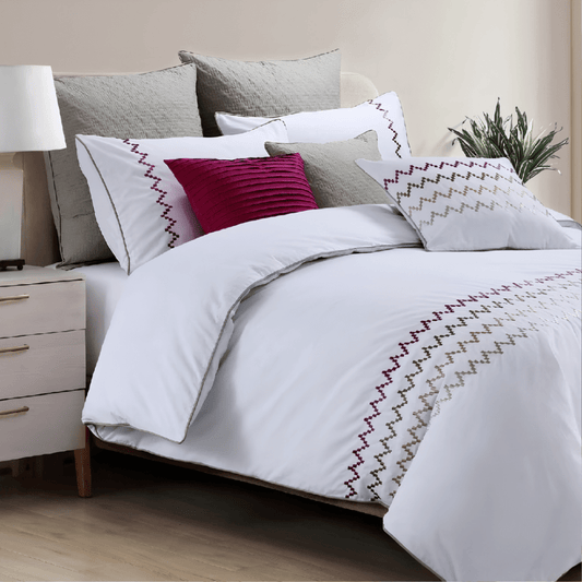 Elegant Embroidered 6-Piece Bed Set - 1282 - myhomestyle.pk