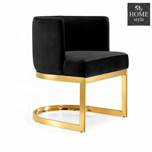 Elegant Rental Furniture Metal Leg Black Velvet Metal Lounge Wedding Chair - 1223 - myhomestyle.pk