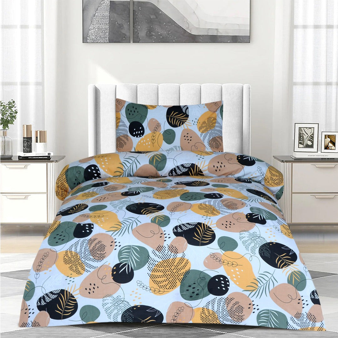 2 Pcs Printed Bed Sheet MHS-1202