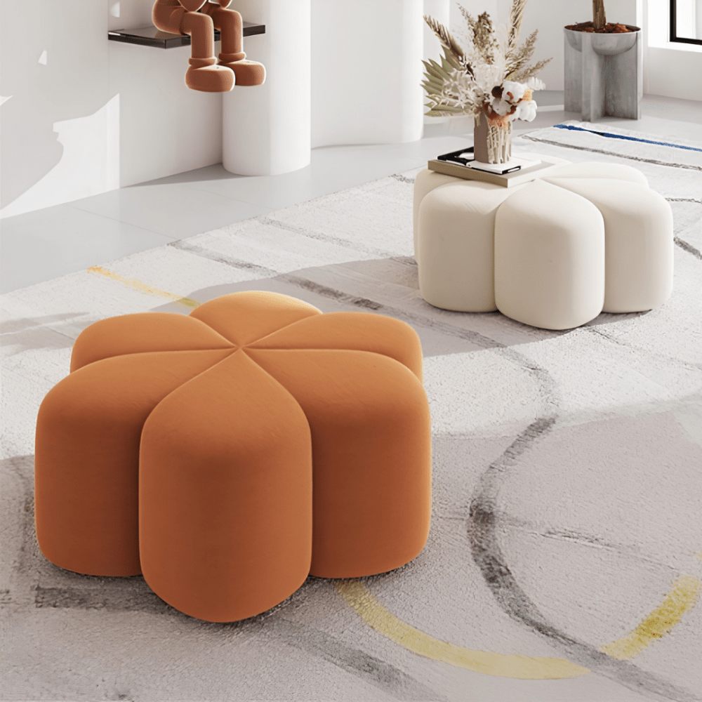 Flora Ottoman Stool - 1584 - myhomestyle.pk