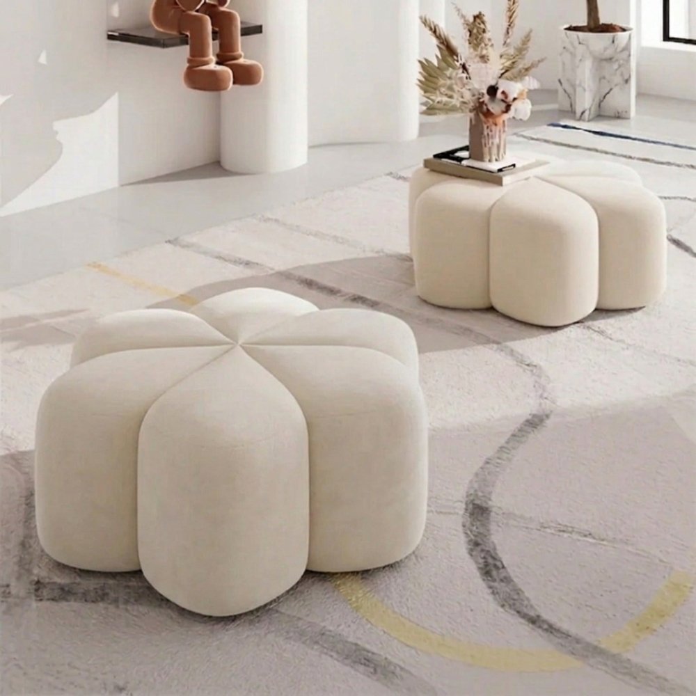 Flora Ottoman Stool - 1584 - myhomestyle.pk