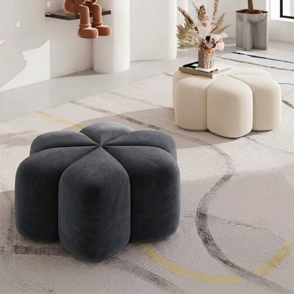 Flora Ottoman Stool - 1584 - myhomestyle.pk