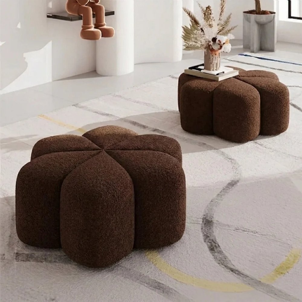 Flora Ottoman Stool - 1584 - myhomestyle.pk