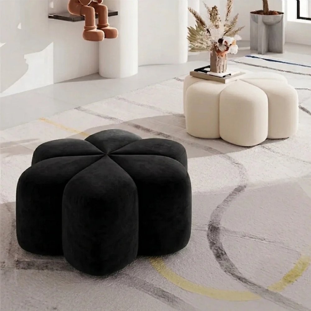 Flora Ottoman Stool - 1584 - myhomestyle.pk