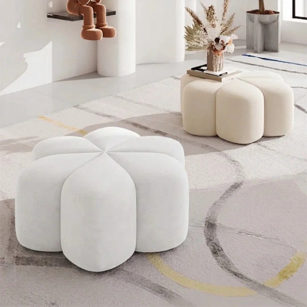 Flora Ottoman Stool - 1584 - myhomestyle.pk