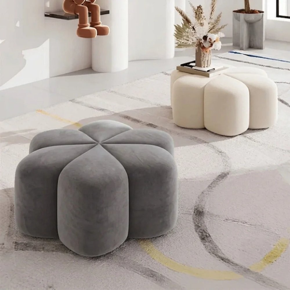 Flora Ottoman Stool - 1584 - myhomestyle.pk