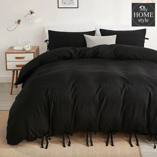 Fluffy Butterfly Duvet Set Black - myhomestyle.pk