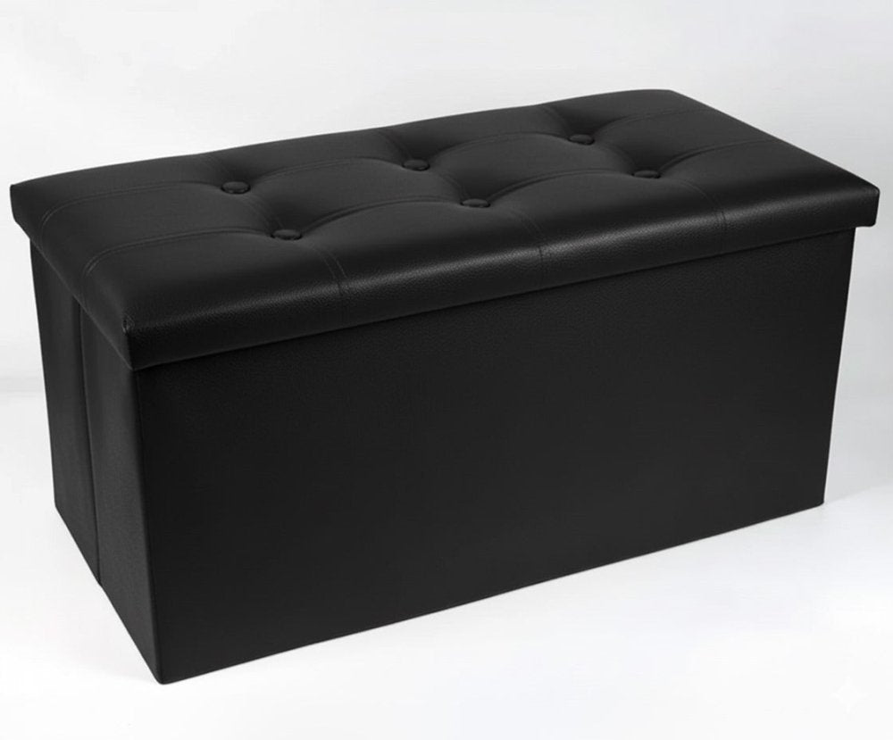 Innovative Rectangular Leathered Ottoman Stool - 1462 - myhomestyle.pk