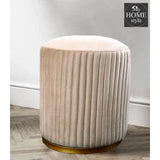 Large Pouffe Stool With Steel Frame -1055 - myhomestyle.pk