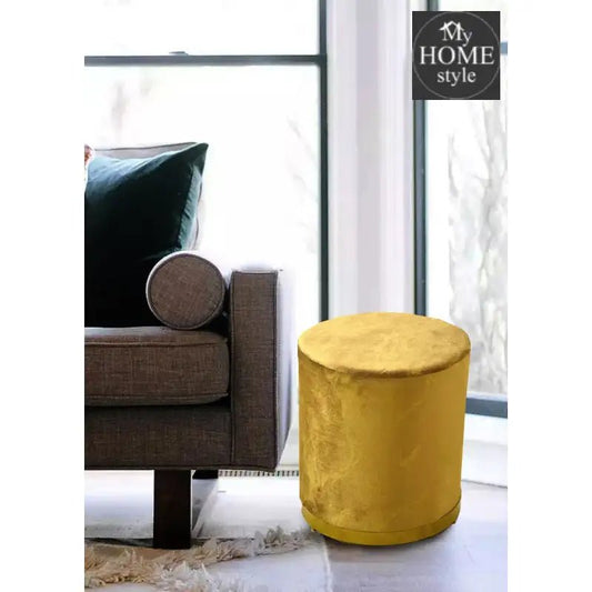 Large Pouffe Velvet Sprinkle Stool With Steel Frame - 1285 - myhomestyle.pk