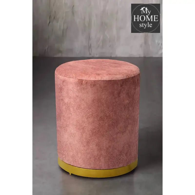 Large Pouffe Velvet Sprinkle Stool With Steel Frame - 1297 - myhomestyle.pk