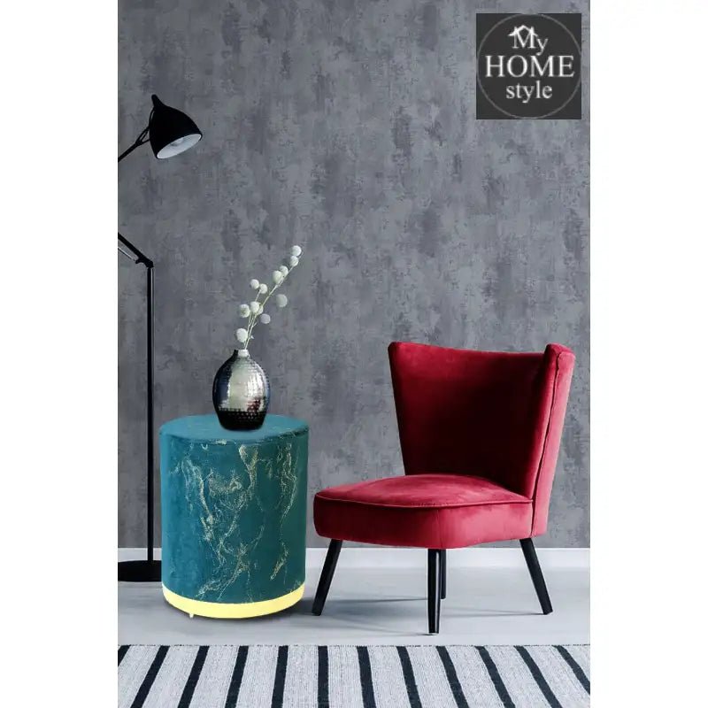 Large Pouffe Velvet Sprinkle Stool With Steel Frame - 1299 - myhomestyle.pk