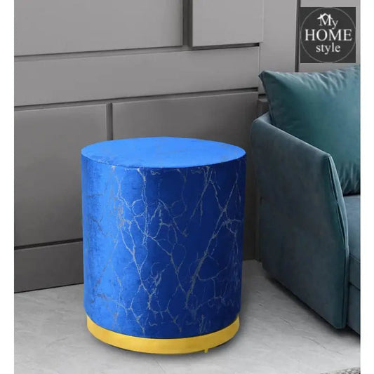 Large Pouffe Velvet Sprinkle Stool With Steel Frame - 1300 - myhomestyle.pk