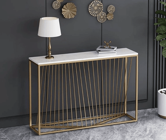 Light Luxury Modern Console Living Room Sofa Table - 1403 - myhomestyle.pk