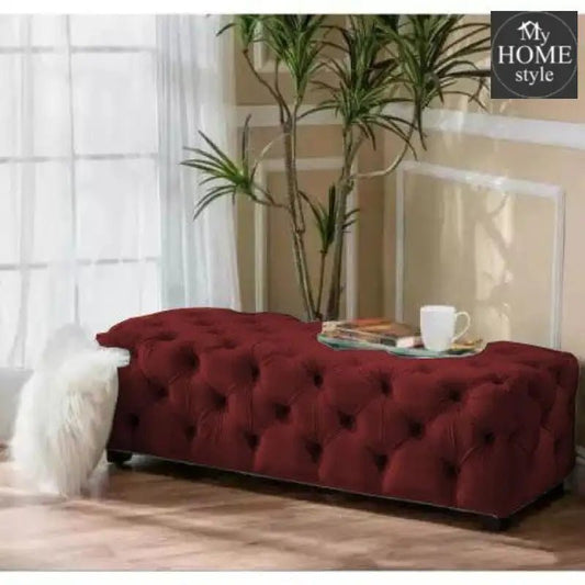 Living Room Large Velvet Ottoman Stool - 650 - myhomestyle.pk