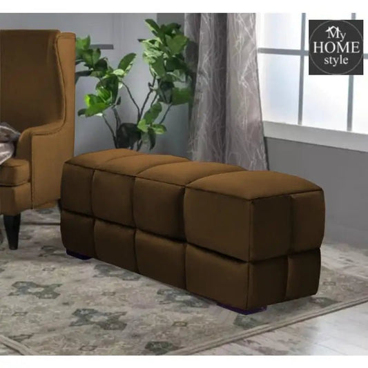 Living Room Large Velvet Ottoman Stool - 687 - myhomestyle.pk