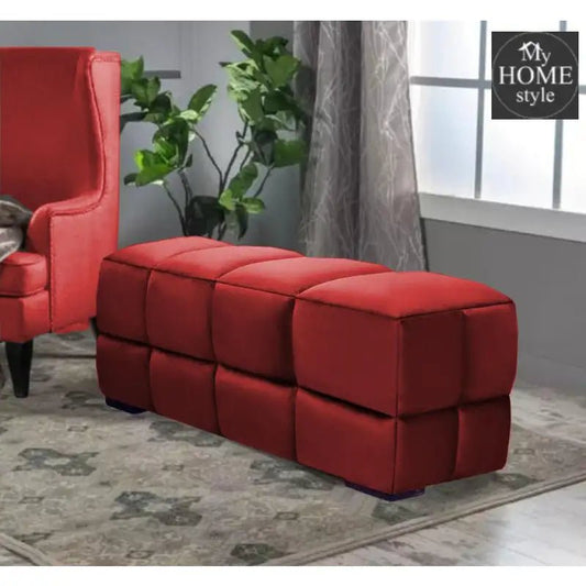 Living Room Large Velvet Ottoman Stool - 690 - myhomestyle.pk