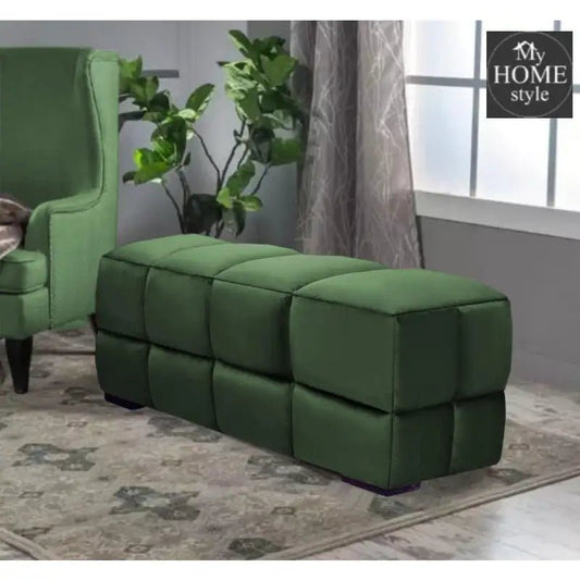 Living Room Large Velvet Ottoman Stool - 693 - myhomestyle.pk