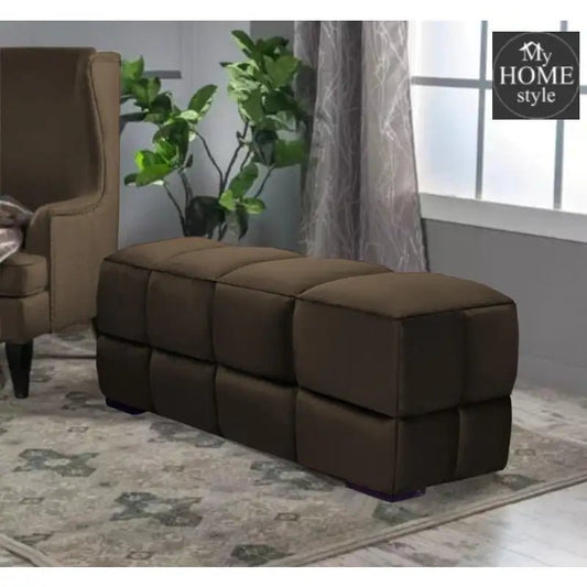 Living Room Large Velvet Ottoman Stool - 694 - myhomestyle.pk