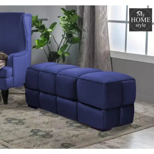 Living Room Large Velvet Ottoman Stool - 695 - myhomestyle.pk