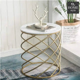 Living Room Nordic Metal Side Table, Creative Small Round Table-1269