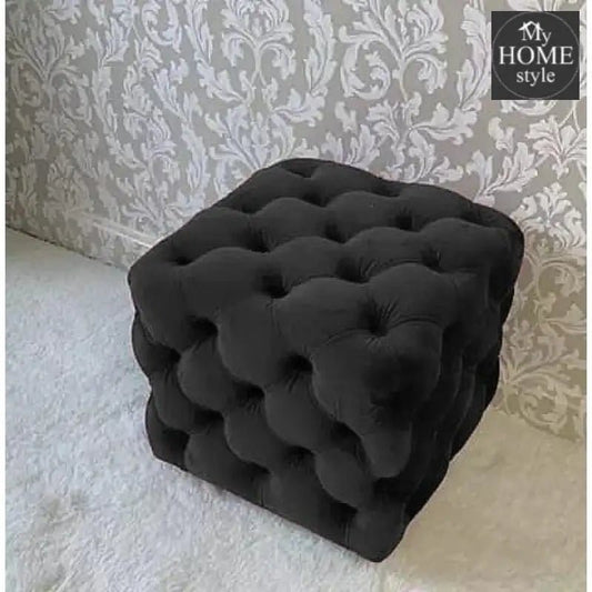 Living Room Velvet Ottoman Stool - 640 - myhomestyle.pk