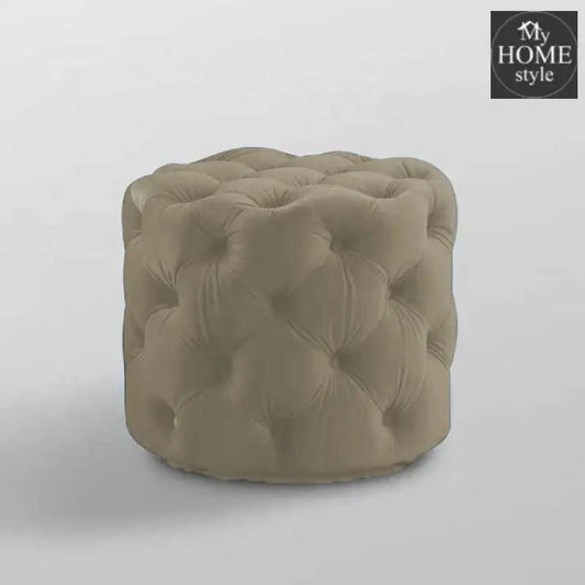 Living Room Velvet Ottoman Stool - 675 - myhomestyle.pk