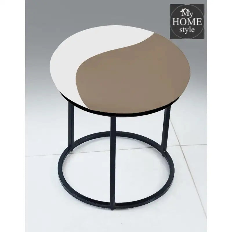 Luxury 2 Shaded Velvet stool With Steel Stand -927 - myhomestyle.pk