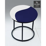 Luxury 2 Shaded Velvet stool With Steel Stand -929 - myhomestyle.pk