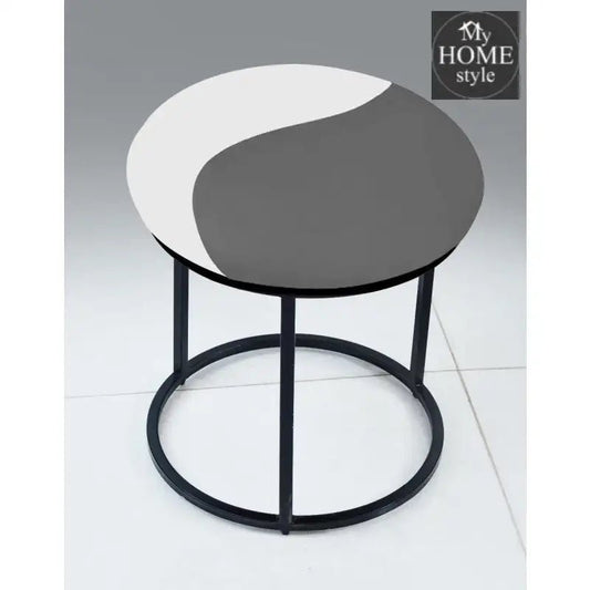 Luxury 2 Shaded Velvet stool With Steel Stand - 930 - myhomestyle.pk