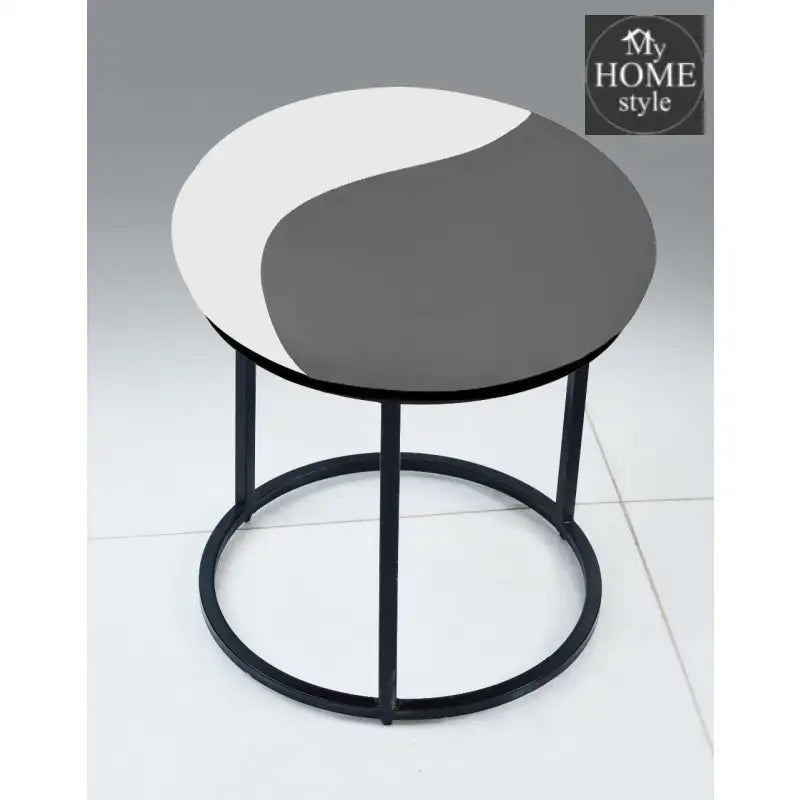 Luxury 2 Shaded Velvet stool With Steel Stand -930 - myhomestyle.pk