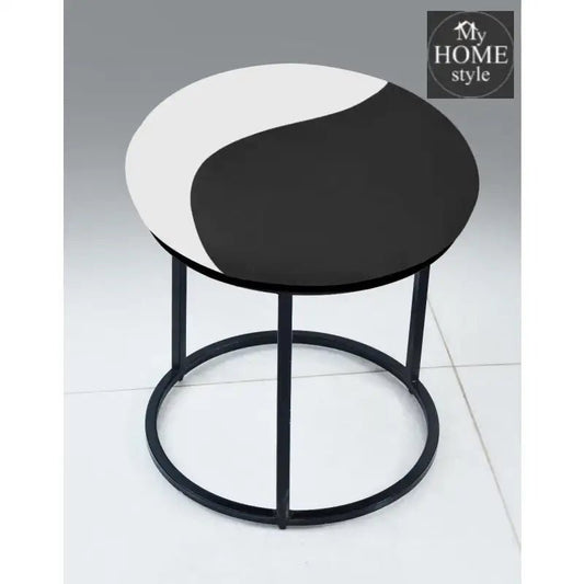 Luxury 2 Shaded Velvet stool With Steel Stand - 935 - myhomestyle.pk