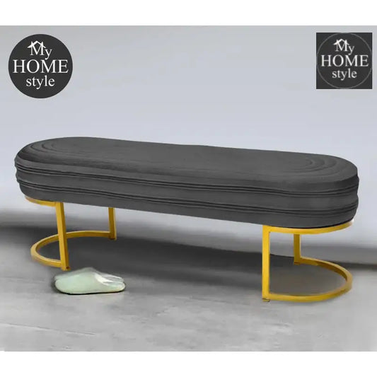 Luxury 3 Seater Steel Stool With Steel Frame -1044 - myhomestyle.pk