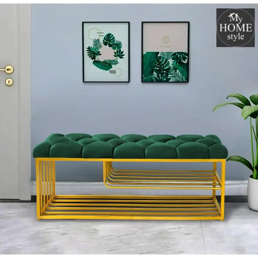 Luxury 3 Seater Stool With Shoe Rack - 1040 - myhomestyle.pk