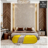 Luxury Bedroom & Living Room 3 Seater Stool -1012 - myhomestyle.pk