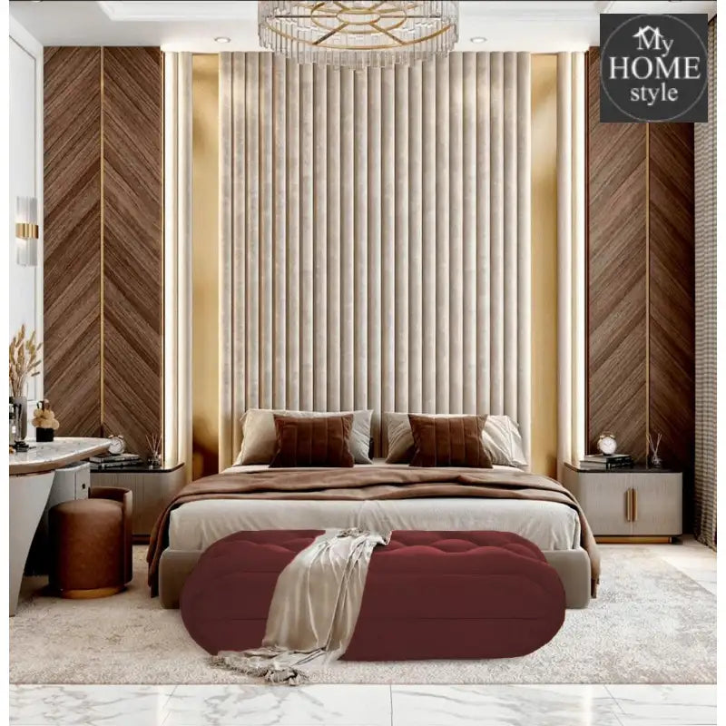 Luxury Bedroom & Living Room 3 Seater Stool -1016 - myhomestyle.pk