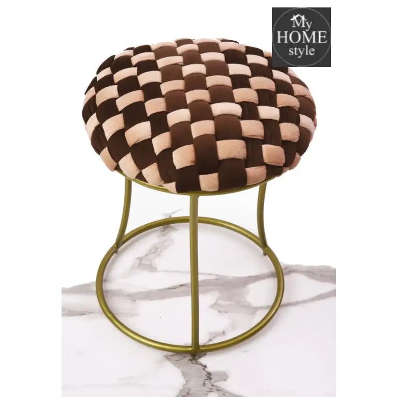 Luxury Creative Large Stool With Steel Frame - 1098 - myhomestyle.pk