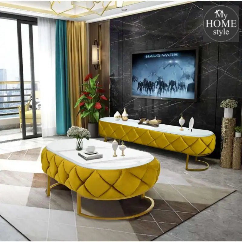 Luxury Creative Style Center Table & TV Combination Living Room Set - 1001 - myhomestyle.pk