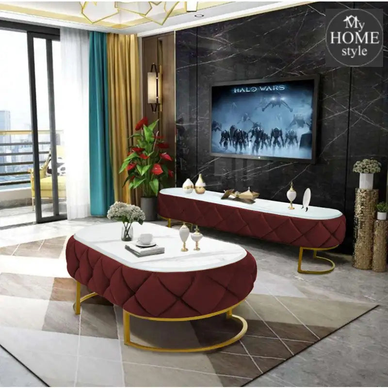 Luxury Creative Style Center Table & TV Combination Living Room Set -1002 - myhomestyle.pk