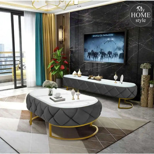 Luxury Creative Style Center Table & TV Combination Living Room Set - 1004 - myhomestyle.pk