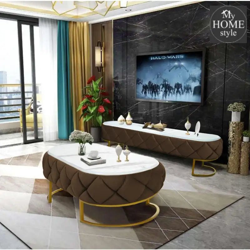 Luxury Creative Style Center Table & TV Combination Living Room Set - 1008 - myhomestyle.pk